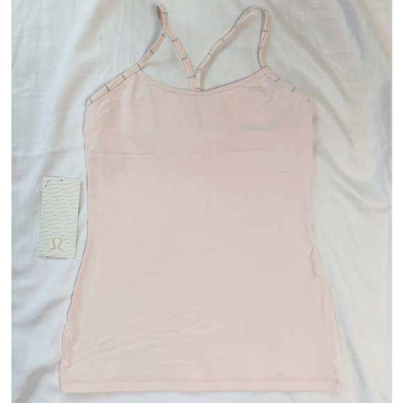 Lululemon Power Y tank Pretty Pink / Slalom Stripe Pretty Pink size 8 - Picture 3 of 9